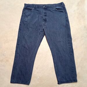 Levi's 501 Jeans Fits 42x30 Men's Button Fly Denim Straight Fit Loose Relaxed